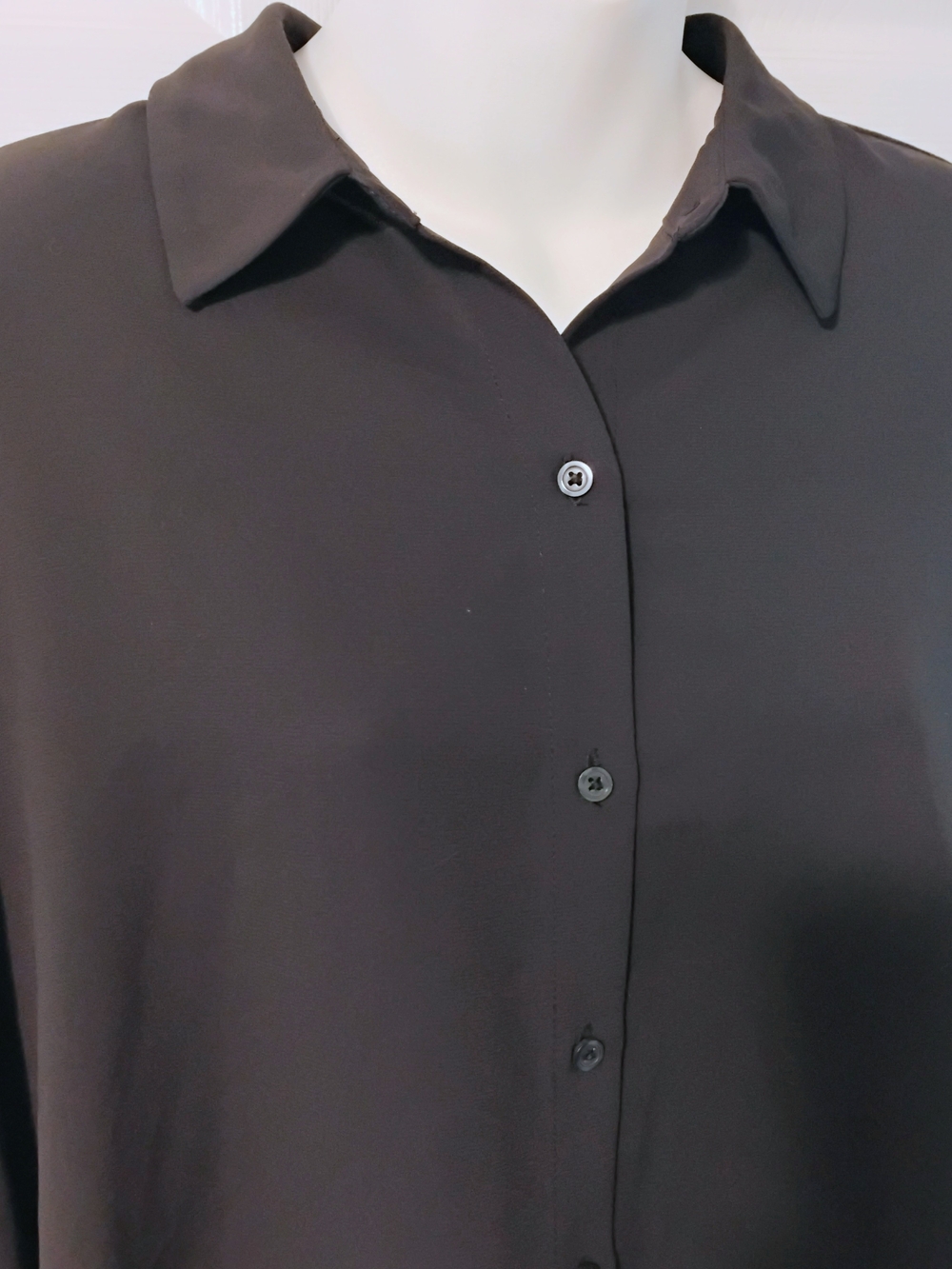 Alfani Women's Black Button-Down Shirt